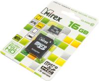 Ф/к MicroSDHC 16Gb c адаптером MIREX