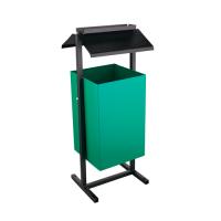 Урна квадратная с пепельницей У-3 (24л)