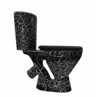 Унитаз+бачок Элегант черный КРАКЕЛЮР г.Киров