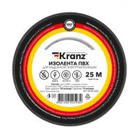 Изолента Kranz 19*25м черная