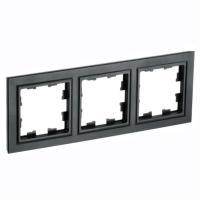 Рамка 3 пост. черн. Brite