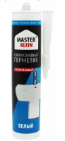 Герметик силиконовый санитар. белый 280мл "Master Klein"