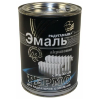 Эмаль акрил.  0,9л "Радуга"белая д/радиаторов 