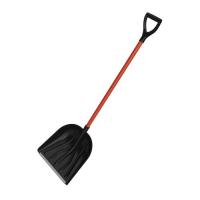 Лопата снеговая 410*400 Купец с мет.чер.и V-ручкой