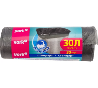 Мешки д/мусора 30л*30шт прочные "YORK"902130