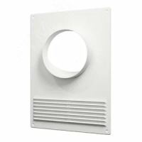 Площадка торцевая с реш. Д125мм белая