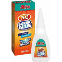 Клей секундный 25г цианокрилатный № 702 "AKFIX" с дозатором