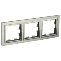 Рамка 3 пост. шампань Brite