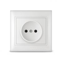 Розетка 1СП Севиль бел 16А керамика