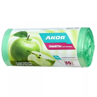Мешки д/мусора с "ароматом Яблоко"35л*30шт АКОР