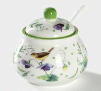 Сахарница с ложкой Зеленый сад 320мл 2532186