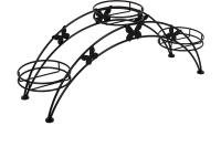 Подставка для цветов Арка 3 черн.ПДЦ 413 черн Соликамск