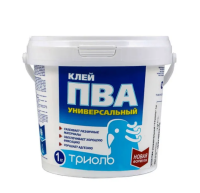 Клей ПВА 1кг "ТРИОЛЬ"