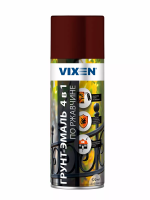 Аэроз. грунт-эмаль по ржавчине 4в1 (Винно-красный) "VIXEN"
