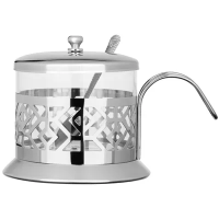 Сахарница с ложкой 200мл нерж. 850-242