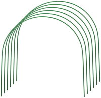 Парниковая дуга ПВХ Весна (6шт) 2,5м