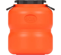 Канистра-бочка 40л "Байкал" (оранжево-серый)м7599