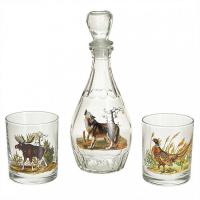 Набор подарочный 3пр.Трофейная Охота графин+2стакана з1331д34/то