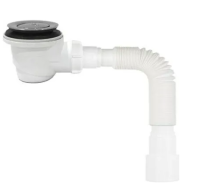 V455-40-MR Сифон д/душевого поддона 1 1/2"х50ммс гибкой трубой, клик-клак