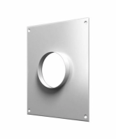 Площадка торцевая 125мм белая