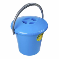 Ведро 14л "Либерти" (голубое) с крышкой С605