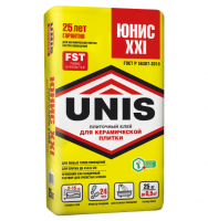 Клей плиточный "ЮНИС XXI" (жёлтый) 25кг