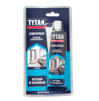Герметик Силикон. Санитарный 85мл (белый) "ТИТАН" 