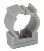 39099 Крепеж д/трубы 16мм сер.с фиксатором