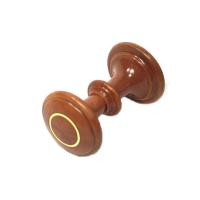 Ручка-кнопка РДП-01-3 тёмн.дерево зол. кольцо