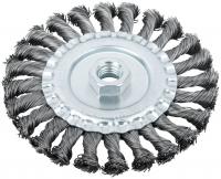 Корщетка-колесо М14 125 мм витая 39123