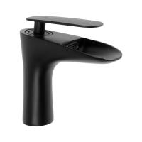 Смеситель для умывальника ZEIN Z3806 каскадный, черный