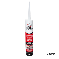 Герметик силик. санит. белый 280мл "BULL"