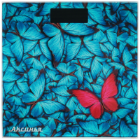 Весы напольные Аксинья КС-6001 бабочки 180кг