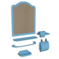 Набор д/ванной ком. с зерклом АЛИСА 6 предметов