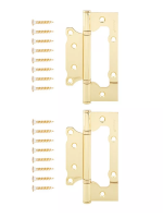 Петля накладная AVERS 125*75*2.5-B2-G золото 2шт