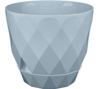 Горшок д/цветов 1,3л "Laurel"с поддоном (Белый)