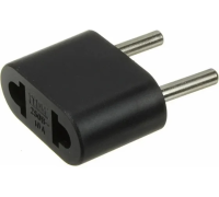 Вилка переходник евро SQ1806-0088 черн.