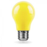Лампа Feron 3W Е27 желтая 25921