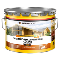 Защитно-Декор. состав (бесцвет.) 3л алкид."ZERWOOD"