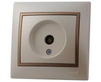 Розетка ТВ 1СП Мира перл/кор.701-3031-130