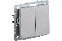 Выключатель 2СП 10А мех.алюм.Brite