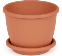 Горшок д/цветов "АФИНА" 0,5л кор. с поддоном (6487) 