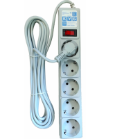 Сет.фильтр Power Cube 5евро.р, 5м серый