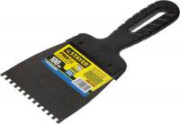 Шпатель Stayer нерж 100мм зубчатый 4*4мм 1009-10-04