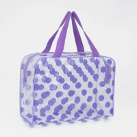 Косметичка ПВХ Горох, 25*9*17, на молнии