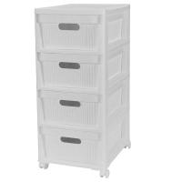 Комод 4-х секц.Velvet с52188/38бп св/сер флек