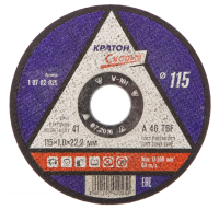 Диск отрезной Кратон 115х1.0х22,2 по металлу