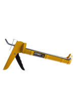 Пистолет д/герметика полукорпусный желтый 310мл (3831Г) 