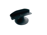 Ножка угловая регулируемая А-303/2032 d=65 h=64 черная левая 