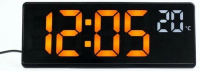 Часы-будильник эл. RE-5510 оранж.цифры